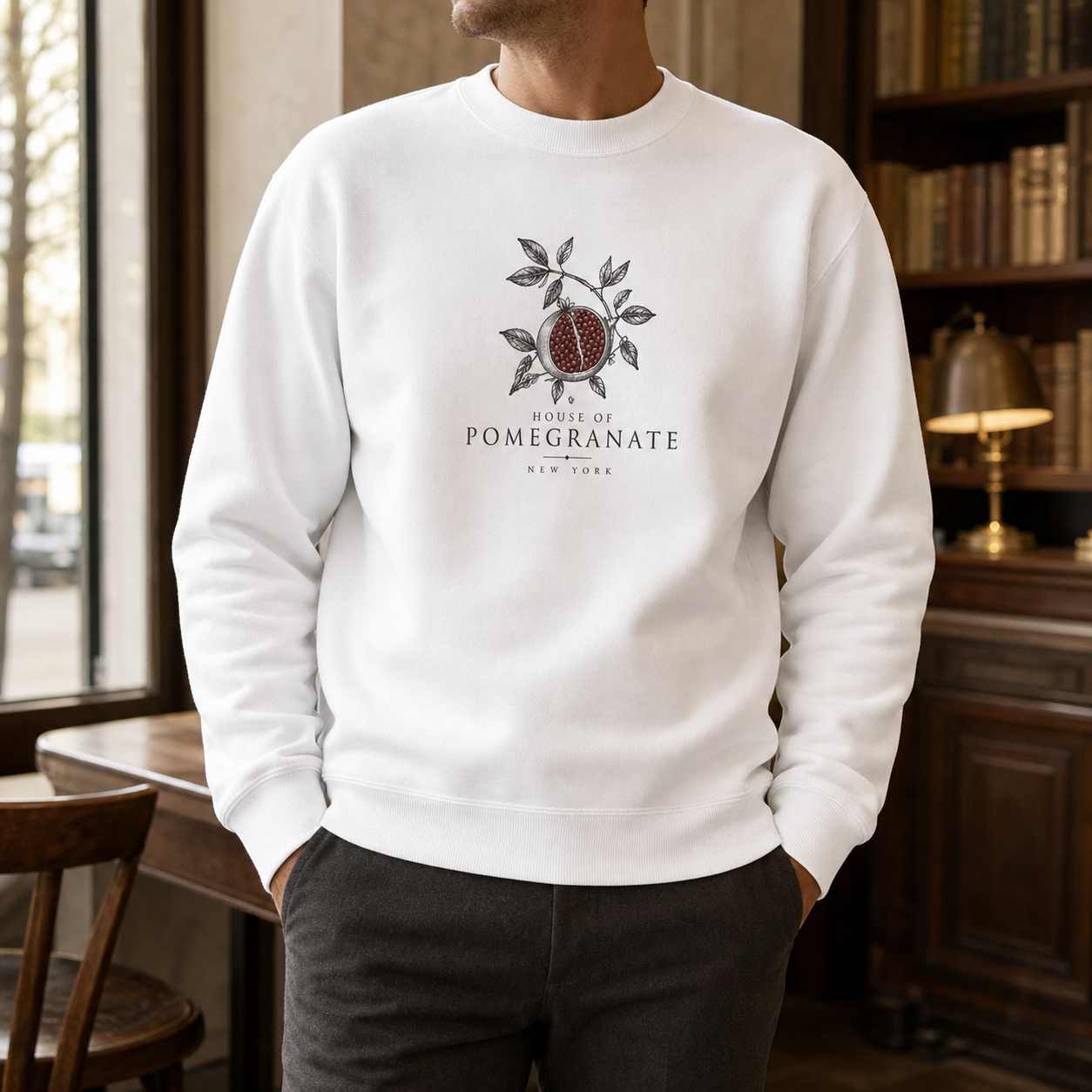 House of Pomegranate Signature Crewneck Sweatshirt